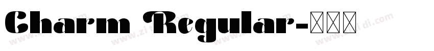 Charm Regular字体转换